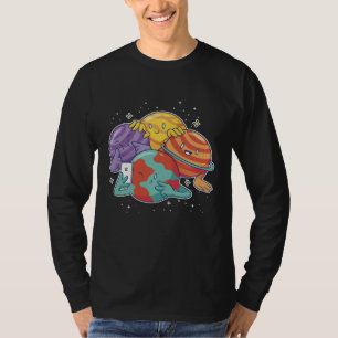 Planets selfie space photo T-Shirt