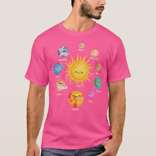 Planets Solar Space Astronomy Astronomer Science D T-Shirt