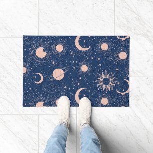 Planets & Stars Pattern Doormat