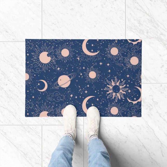 Planets & Stars Pattern Doormat (Indoor)