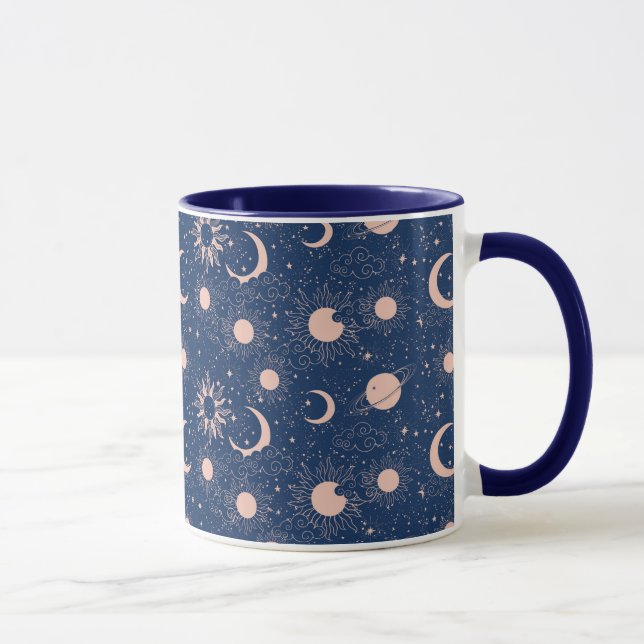 Planets & Stars Pattern Mug (Right)