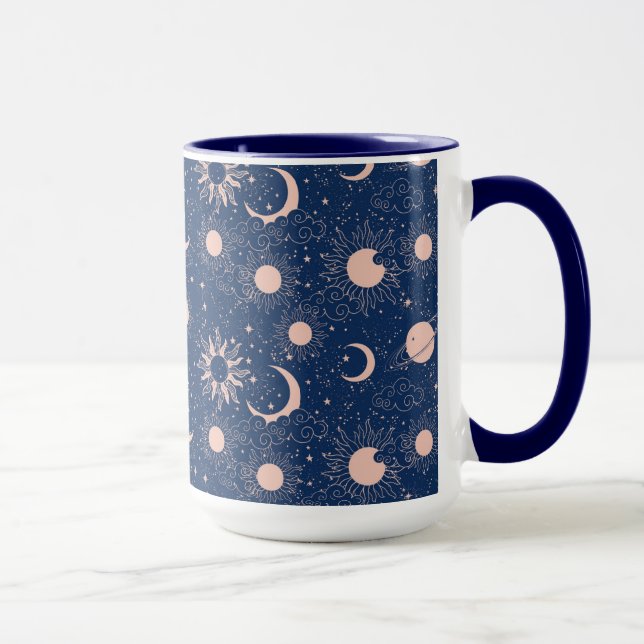 Planets & Stars Pattern Mug (Right)