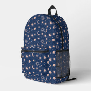Planets & Stars Pattern Printed Backpack