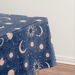 Planets & Stars Pattern Tablecloth