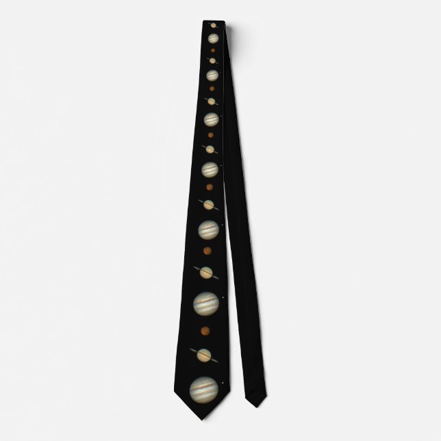 Planets Tie Jupiter Saturn Mars Necktie (Front)