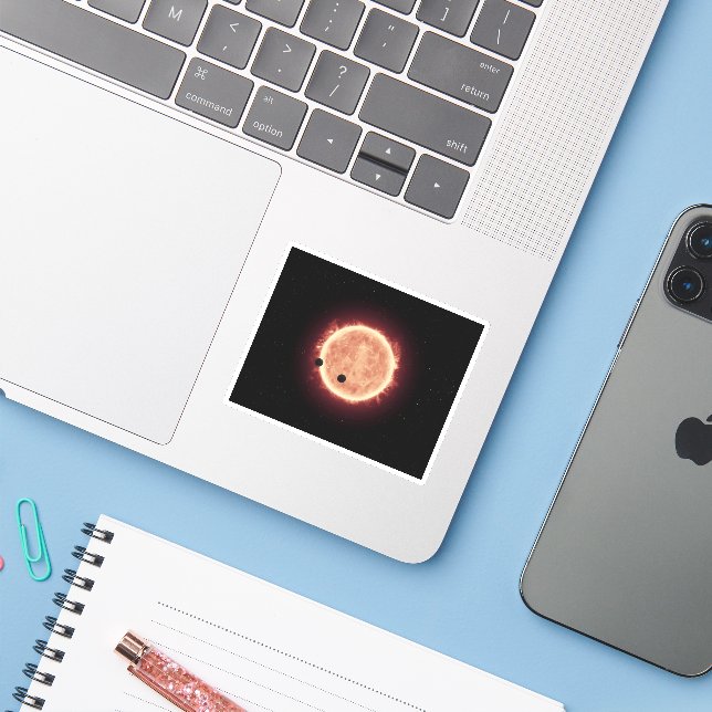 Planets Transiting Red Dwarf Star In Trappist-1 (Laptop w/ iPhone)