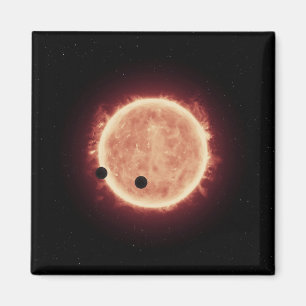 Planets Transiting Red Dwarf Star In Trappist-1 Magnet