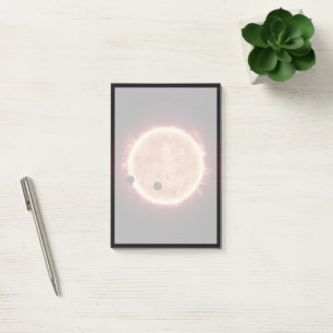 Planets Transiting Red Dwarf Star In Trappist-1 Post-it Notes