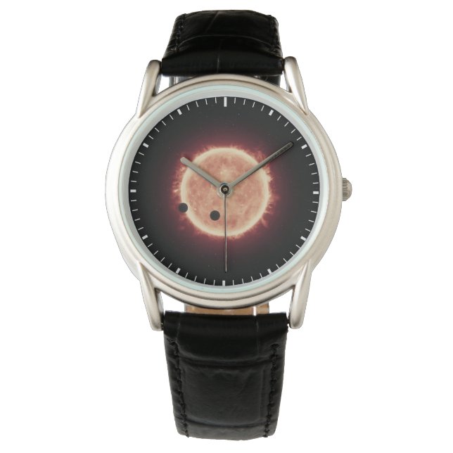 Planets Transiting Red Dwarf Star In Trappist-1 Watch (Front)