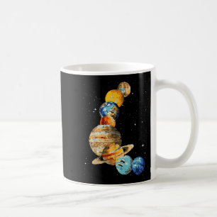 Planets Watercolor Painting Space Galaxy Art Men W Coffee Mug
