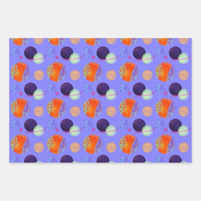 Planets Wrapping Paper (Front)