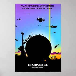 PlanetSide Universe Mobilisation Alpha Poster