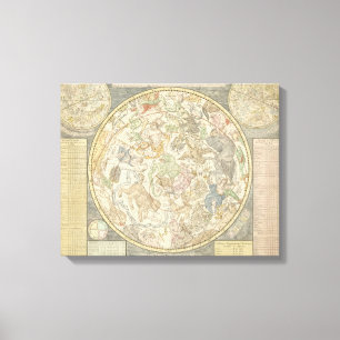Planisphaerii Coelestis Hemis. Canvas Print