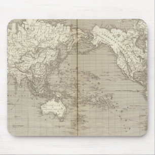 Planisphere diagram of solar system mouse mat