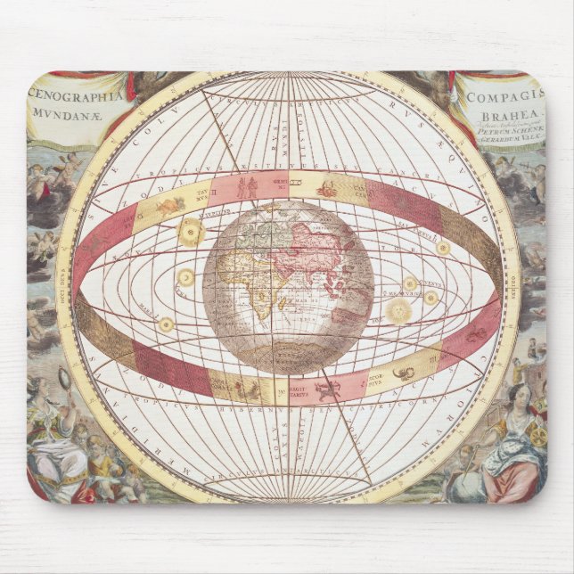 Planisphere, from 'Atlas Coelestis' Mouse Mat (Front)