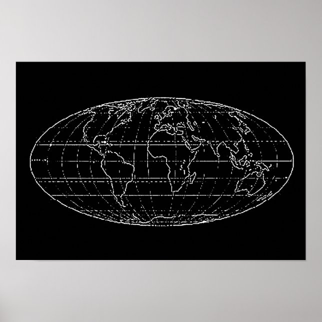 planisphere world map wall decor (Front)