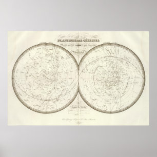 Planispheres celestes - Celestial Poster