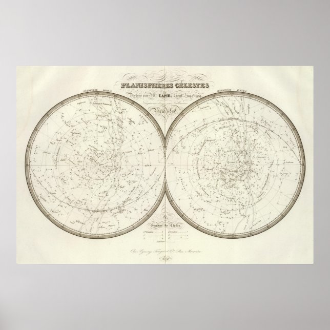Planispheres celestes - Celestial Poster (Front)