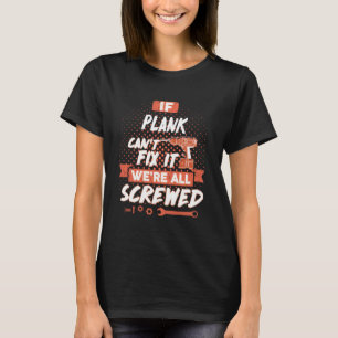 PLANK Name, PLANK family name crest T-Shirt
