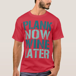Plank Now Wine Later Exercise Fitness Gym Tank Top