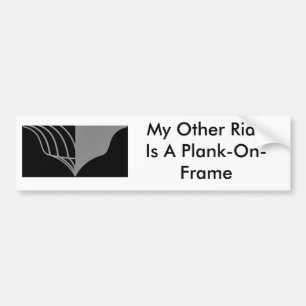Plank-On-Frame Bumper Sticker