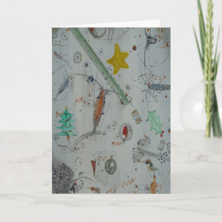 Plankton of Christmas Island Holiday Card