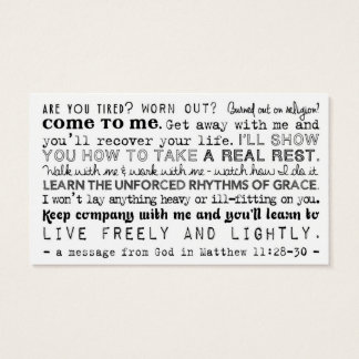 Planned Act of Christian Kindness (P.A.C.K.) Card