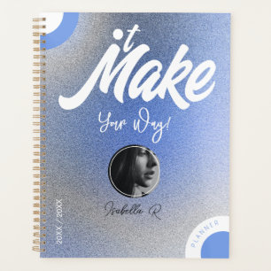 Planner Book Style Photo Template & Social Name