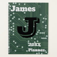 Planner, Circuitboard Background