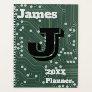 Planner, Circuitboard Background Planner