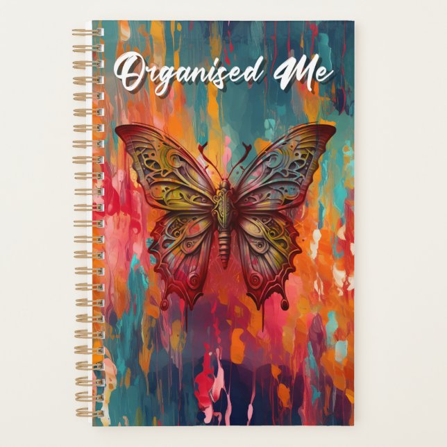 Planner, Diary, Organiser Butterfly Dali (Front)