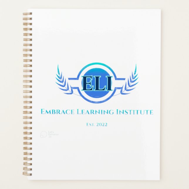 Planner – Embrace Learning Institute Logo (Front)