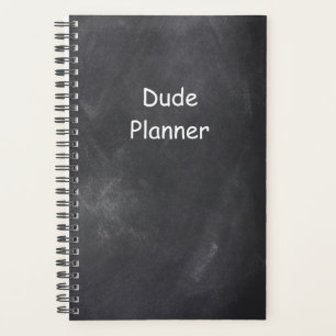 Planner For Men Dude Planner Chalkboard Style