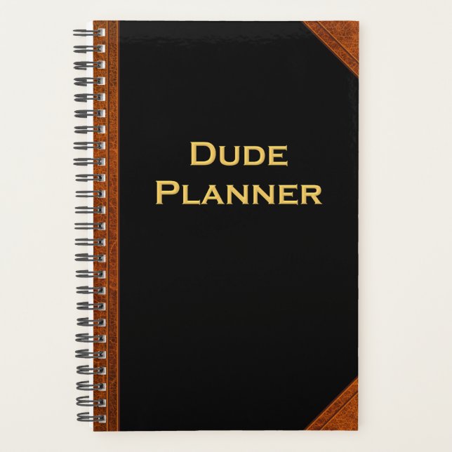 Planner For Men Dude Planner Vintage Style (Front)