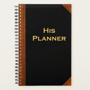 Planner For Men His Planner Vintage Style