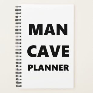 Planner For Men Man Cave Planner Black Font White