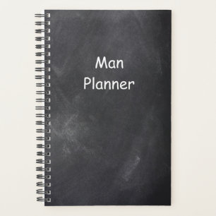 Planner For Men Man Planner Chalkboard Style