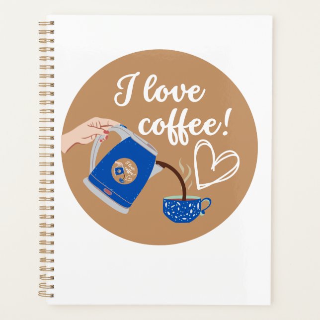 Planner for the coffee lover! Front and back. (Front)