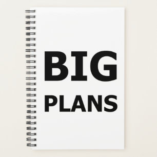 Planner Funny Saying Big Plans