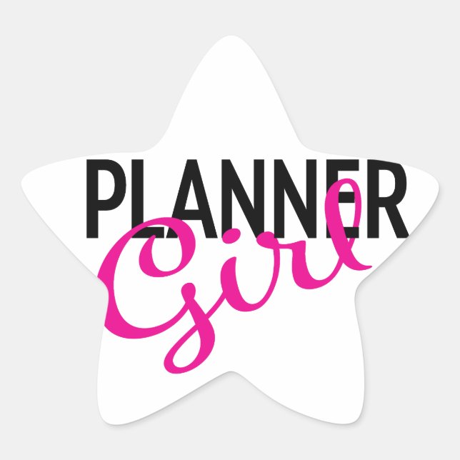Planner Girl Star Sticker (Front)