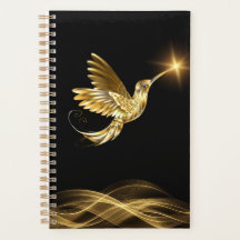 Planner Gold Hummingbird