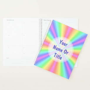 Planner - Groovy Radiant Rainbow
