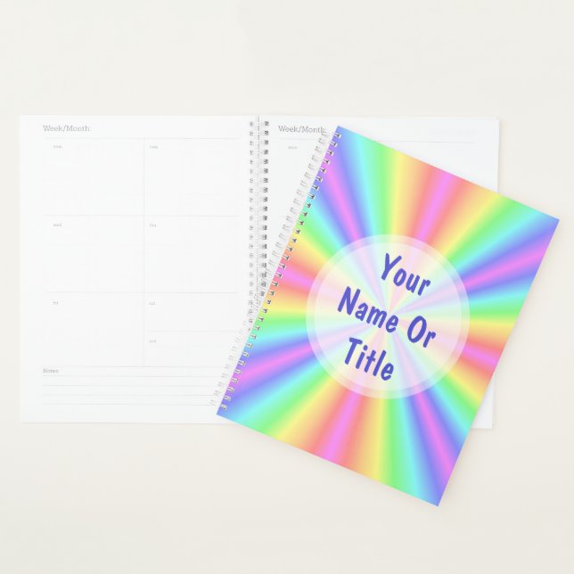 Planner - Groovy Radiant Rainbow (Display)