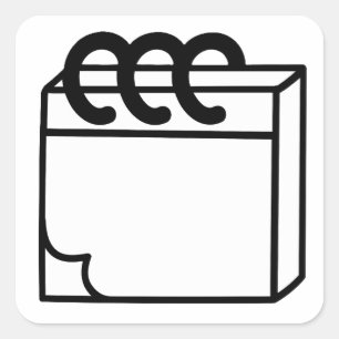 Planner Notes Square Sticker