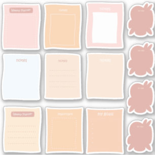 Planner notes sticker pack