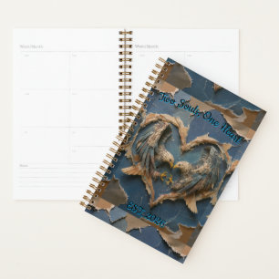 Planner Paper Cut Eagle Two Souls One Heart
