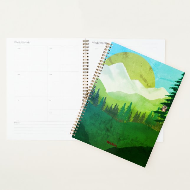 Planner Poetic Birds In Forest (Display)
