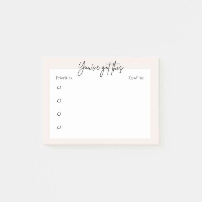 Planner Post-it / sticky notes - minimal design (Front)