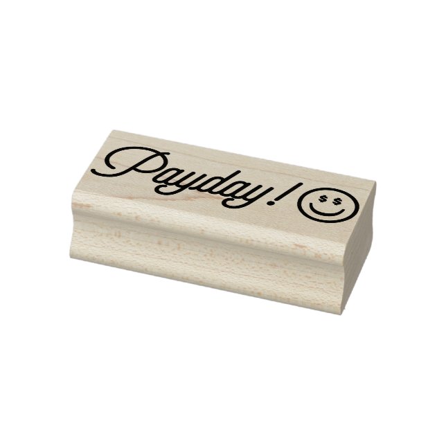 Planner Sticker Stamp, Payday, Pay Day Rubber Stamp (Stamp)