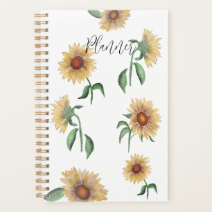 Planner   Sunflower   5.5x8.5   Watercolor 